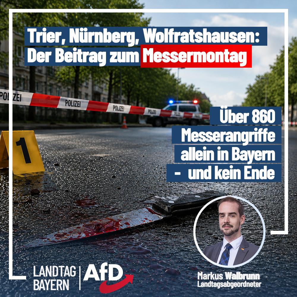 Über 860 polizeilich erfasste Messerangriffe allein in Bayern im Jahr