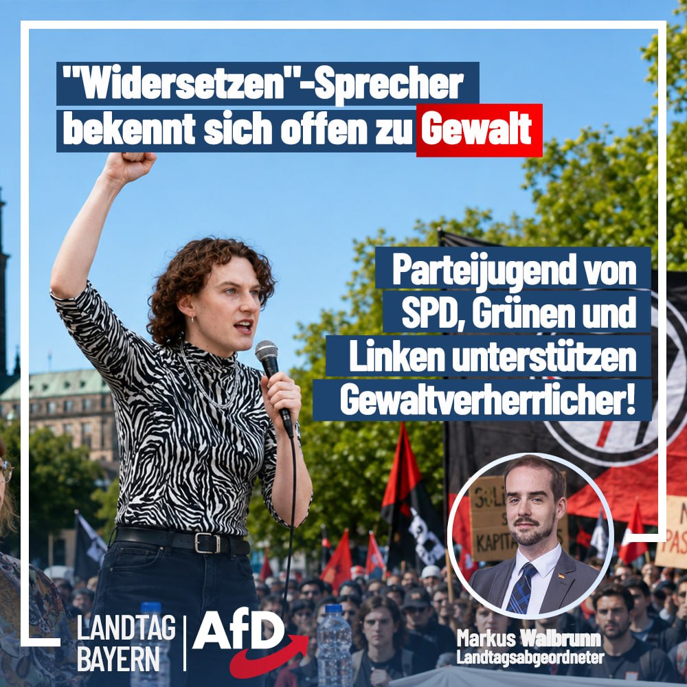 „Widersetzen“ -Sprecher bekennt sich offen zur Gewalt