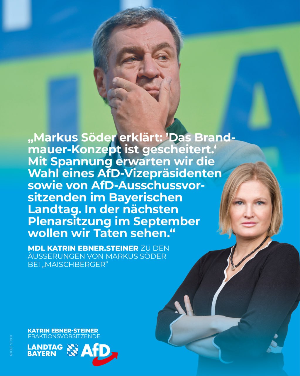 Sensation bei „Maischberger“ – Söder reißt Brandmauer ein!